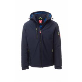 Kurtka softshell męska pikowana z kapturem, wodoodporna - PAYPER Creek Pad